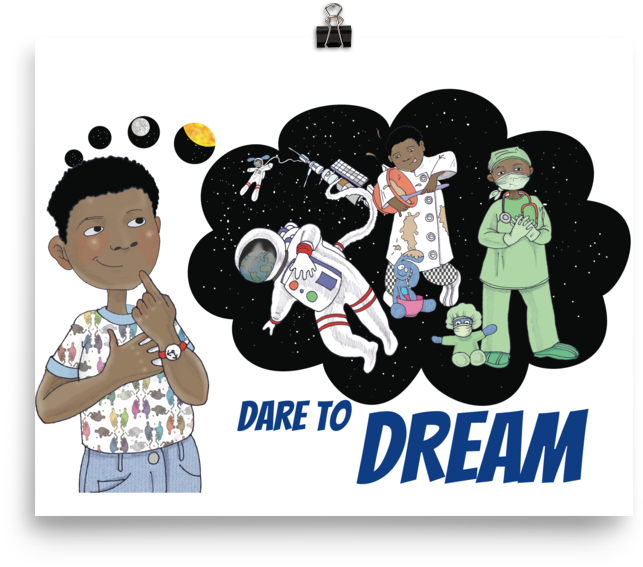 Dare To Dream Wall Art - Addison Captain Brown Backpack (1000x1000), Png Download