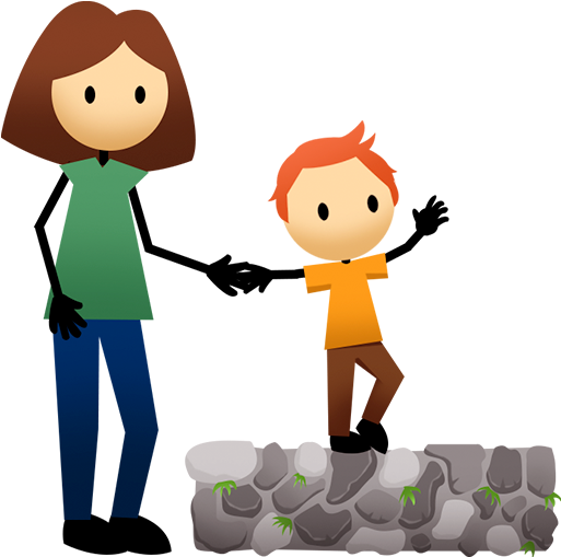 Activities Active For Life Toddler Balance Walk - Balancing Kid Cartoon (880x560), Png Download