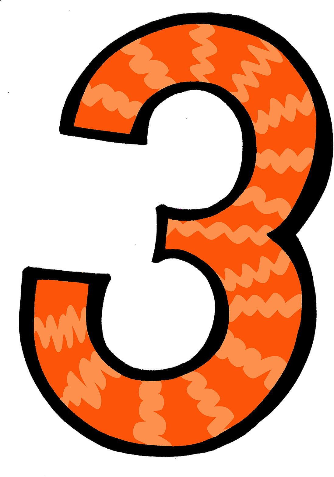 Orange Number 3 Beach Sand September - Clip Art (1155x1600), Png Download