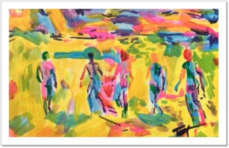 The Long Walk Home - Painting (480x320), Png Download