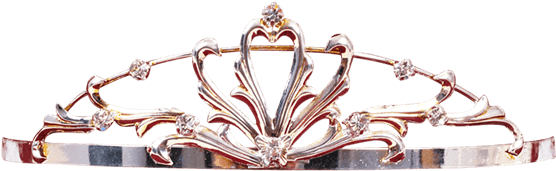 Gilded Open Heart Tiara - Tiara (555x555), Png Download