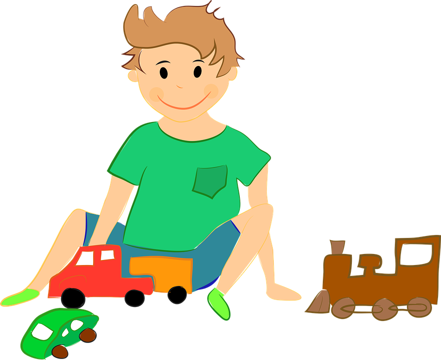 Playspace - Boy Playing Cartoon Png (881x720), Png Download