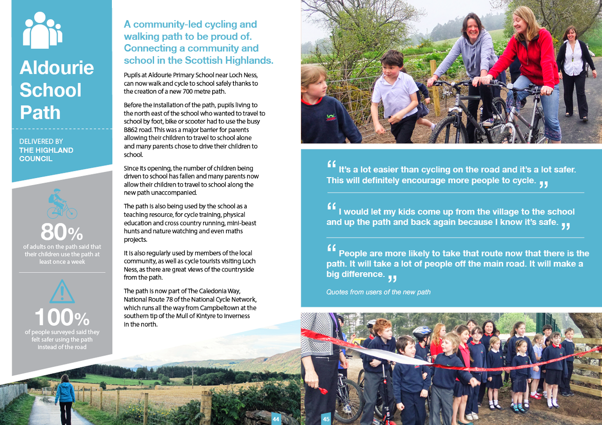 Sustrans Scotland On Twitter - Brochure (1200x847), Png Download