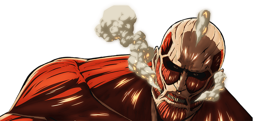 Attack On Titan - Mikasa Eren Colossal Titan Attack On Titan T-shirts (839x400), Png Download