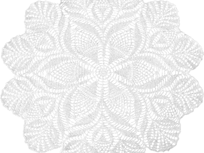 New Lace Transparent Background - Crochet Butterfly Pattern (400x300), Png Download