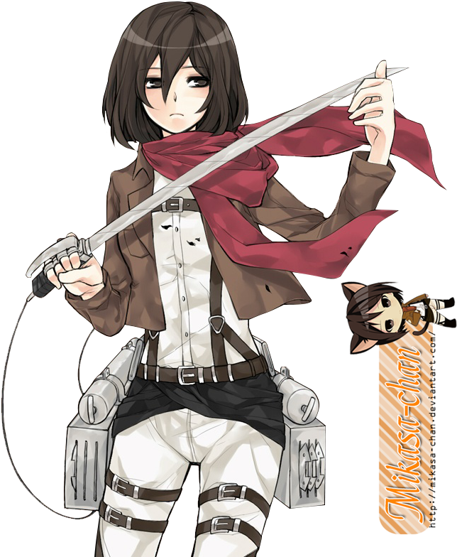 Picture Royalty Free Stock Shingeki No Kyojin Mikasa - Attack On Titan Mikasa Render (700x839), Png Download