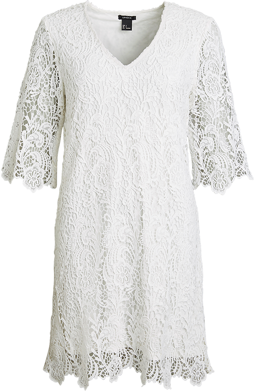 Lace Dress White - Šaty Bílá (888x888), Png Download