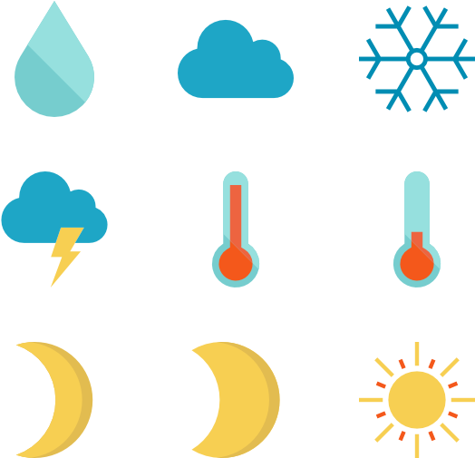 Weather 30 Icons - Federazione Italiana Sport Invernali (600x564), Png Download