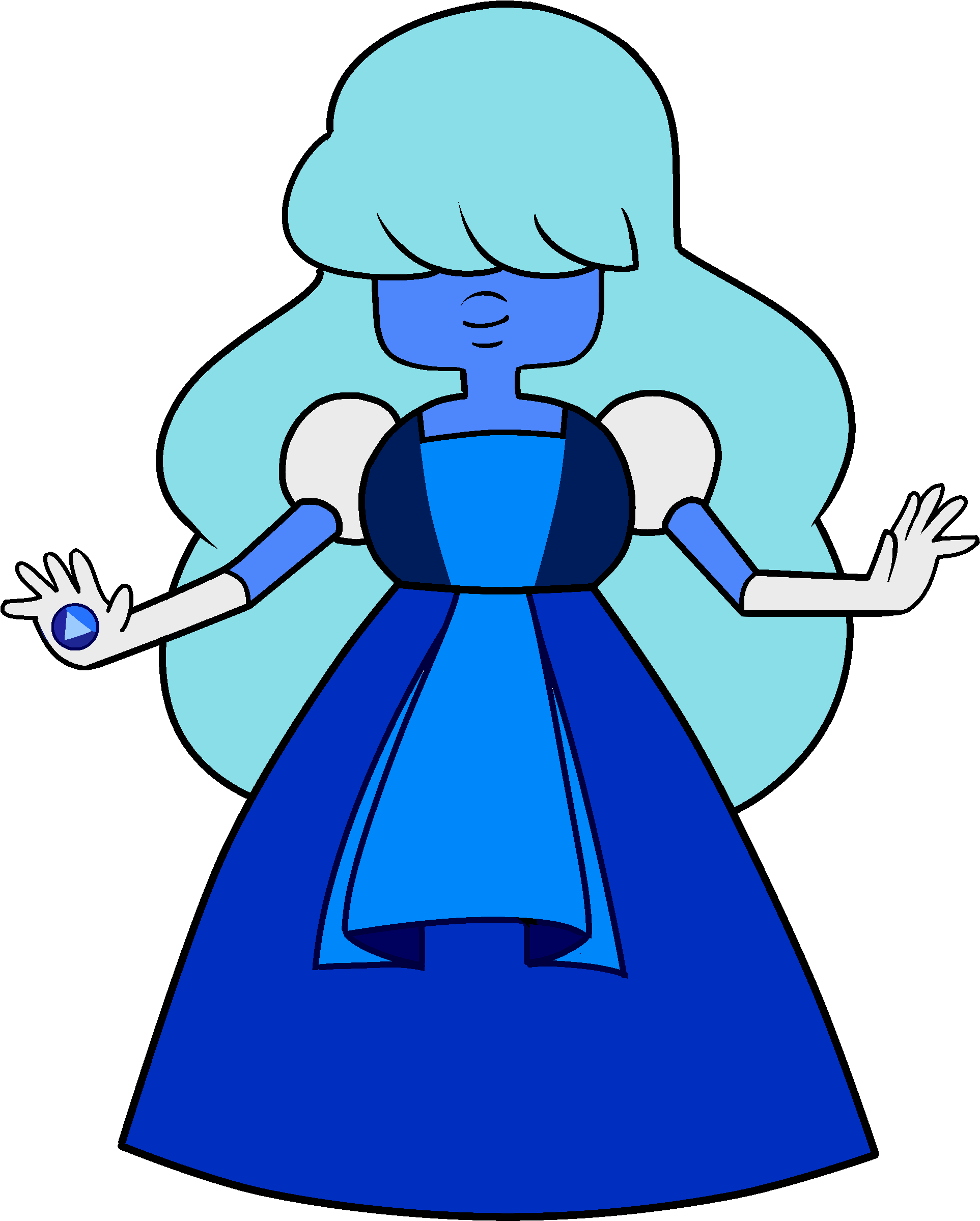 Sapphire - Sapphire Steven Universe Wedding (2000x2572), Png Download