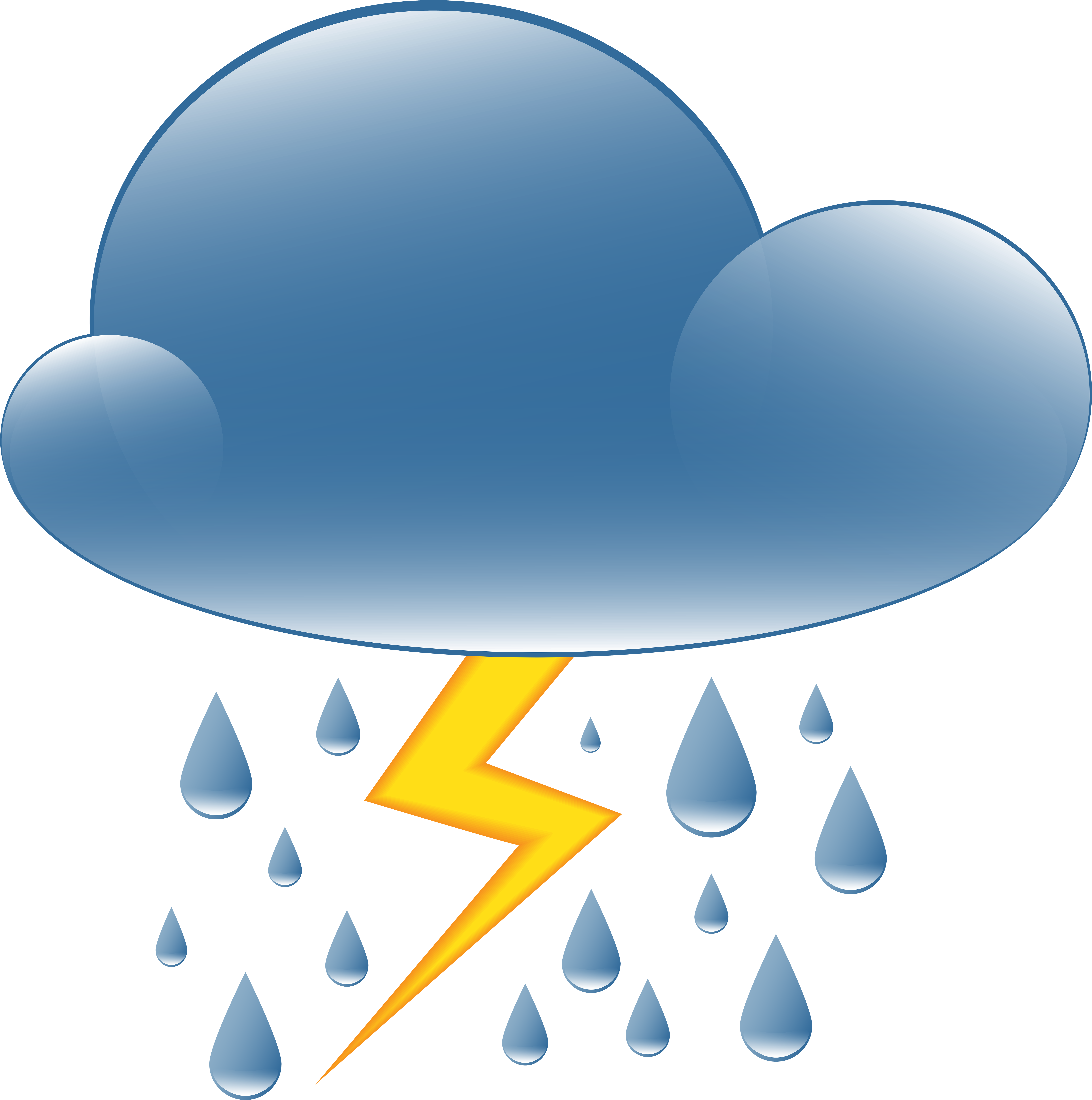 Thundery Showers Weather Icon Png Clip Art - Rain And Snow Weather Icon (497x500), Png Download