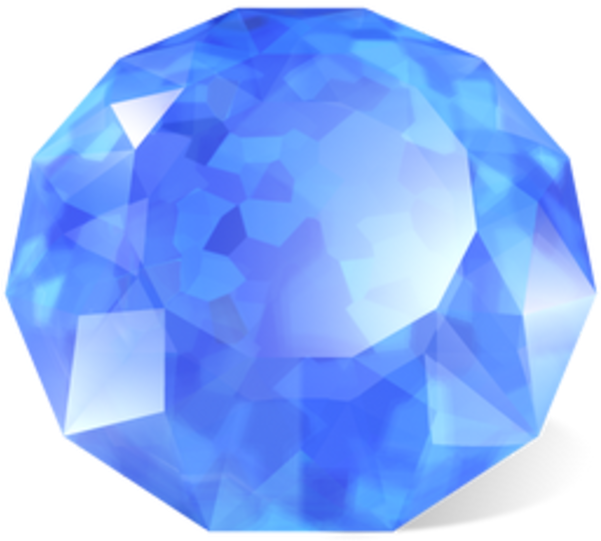 Small - Sapphire Clipart (600x600), Png Download