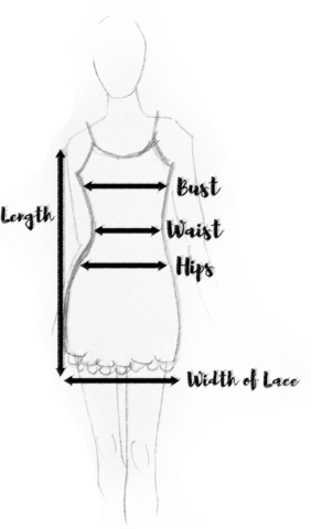 White Lace Dress Extender - Sketch (282x480), Png Download