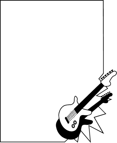 Graphic Freeuse Download Borders - Music Borders Clipart (400x487), Png Download