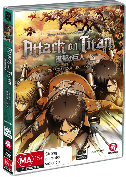 "the World It Creates Is Not Only Imaginative But Also - Attack On Titan Season 1 (dvd) (516x724), Png Download