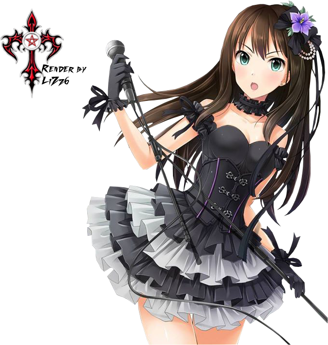 File History - Anime Girl Music Render (720x711), Png Download