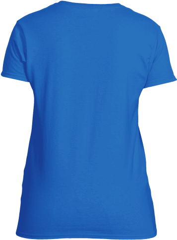 G200ladies Sapphire Side2 - Fruit Of The Loom Blue Back (500x500), Png Download