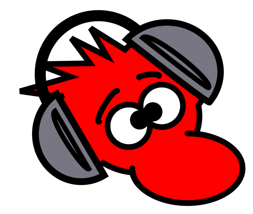 Headphones Cartoon Loudspeaker Music Download - Personagem Com Fone De Ouvido (876x750), Png Download