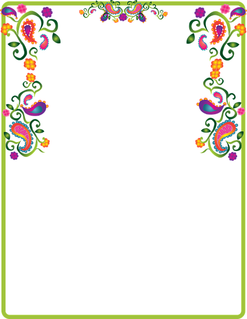 Pretty Paisley Note Cards (497x640), Png Download