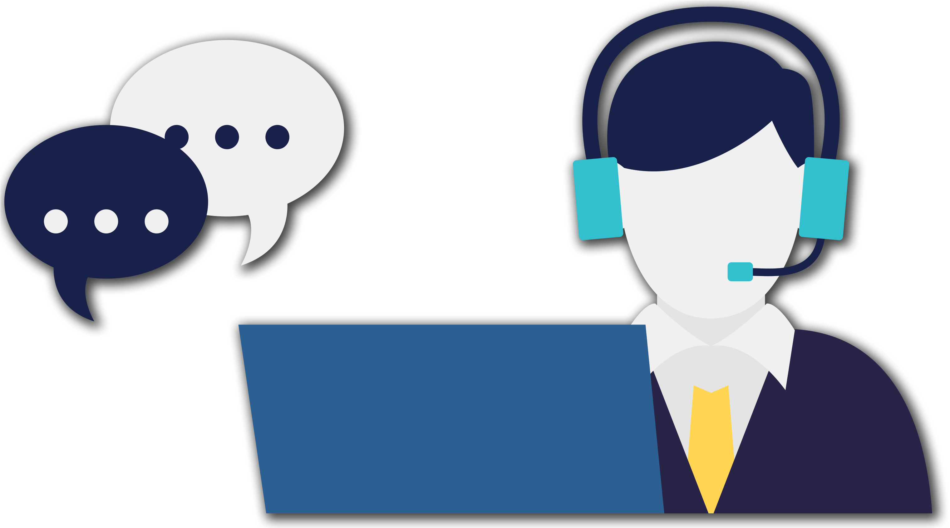 Download Free On Dumielauxepices Net - Call Center Smart Art (3050x1690), Png Download