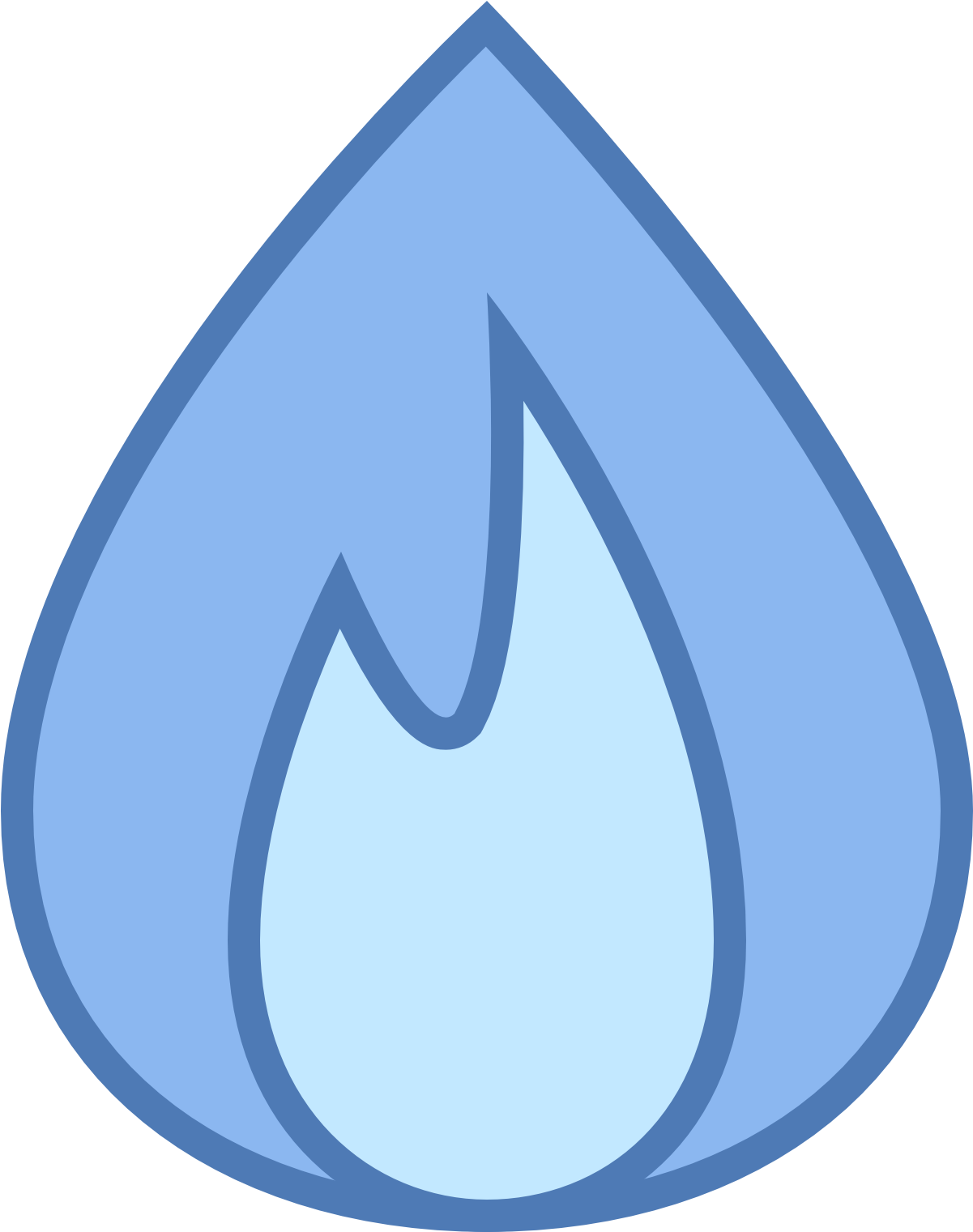 This Is A Logo Of A Singular Flame - Logo Gas Flame (1600x1600), Png Download
