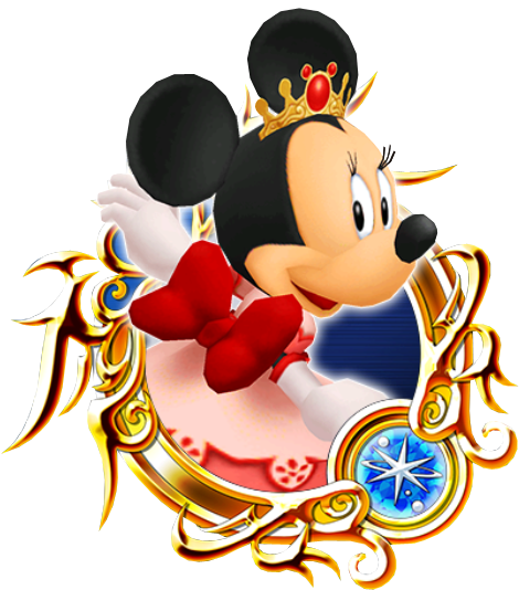 Minnie - Stained Glass Medals Kingdom Hearts Unchained (506x572), Png Download