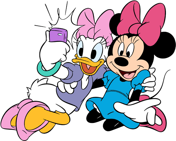 Daisy Getting Their My Favorite - Daisy And Minnie Png (583x462), Png Download