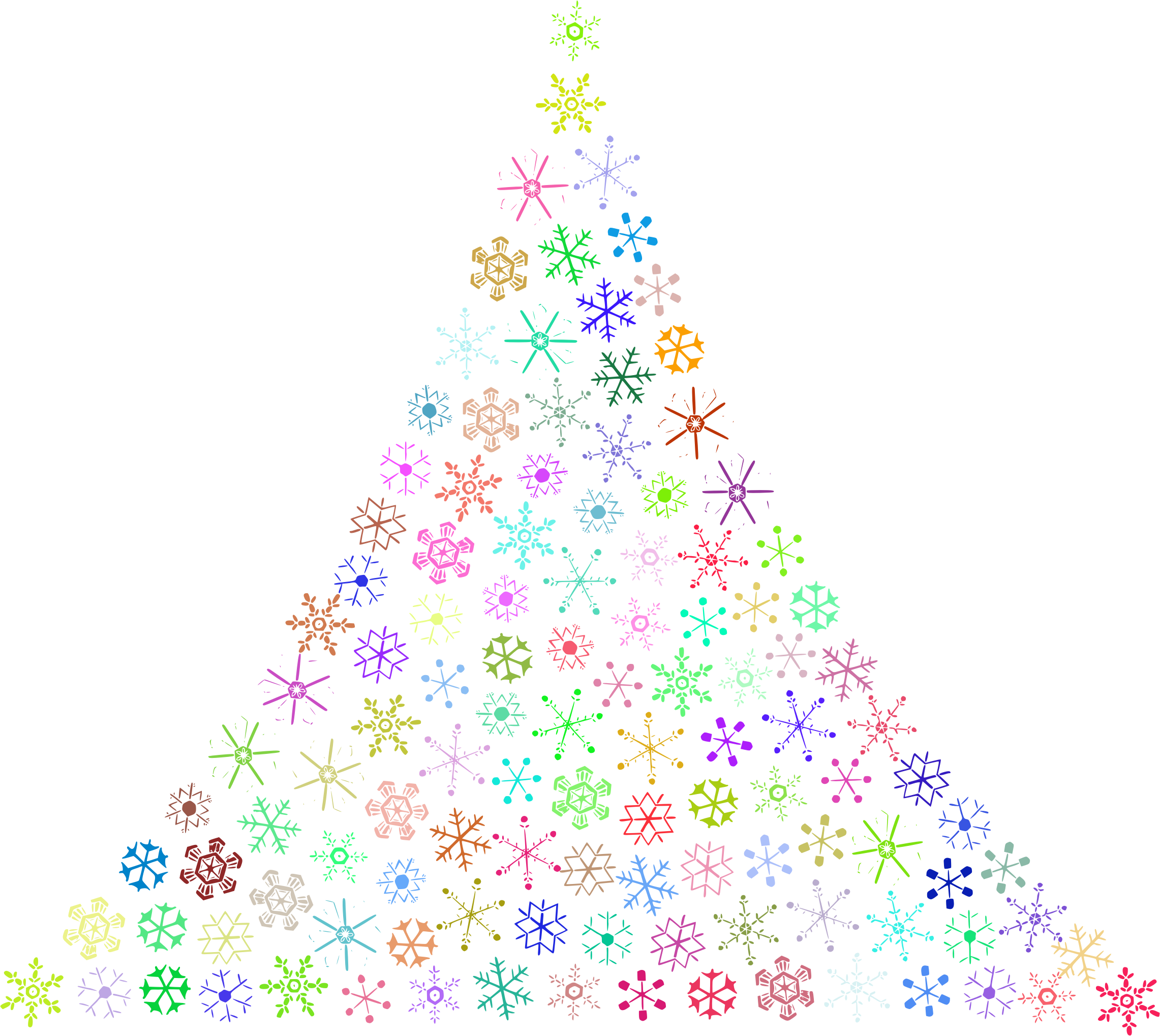 This Free Icons Png Design Of Prismatic Snowflake Christmas (2282x2038), Png Download