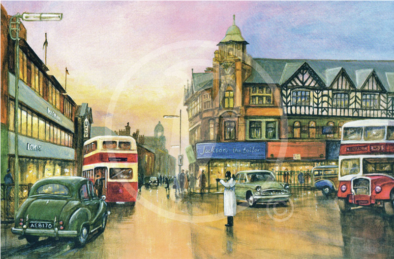 Market Street Wigan Canvas - Wigan (800x800), Png Download