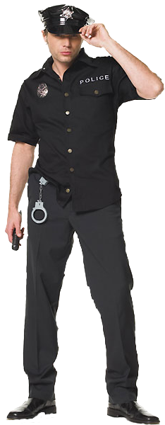 Policeman Supposed To Be Morally Upstanding, Dependable, - Cop Costume For Men (268x600), Png Download