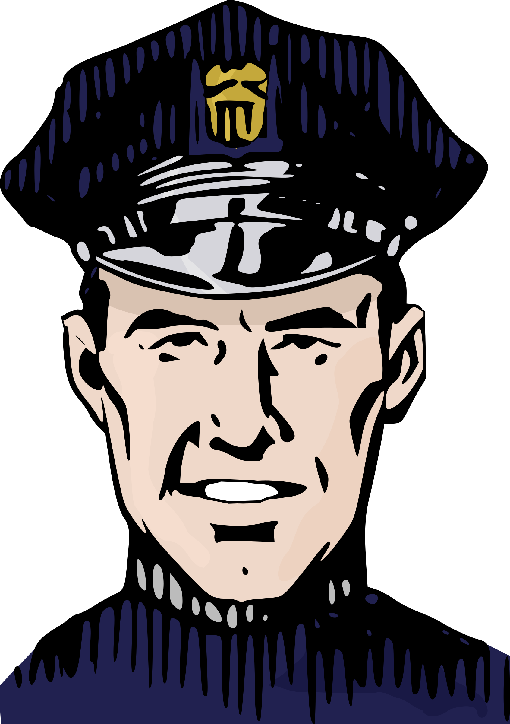 This Free Icons Png Design Of Policeman (1692x2400), Png Download