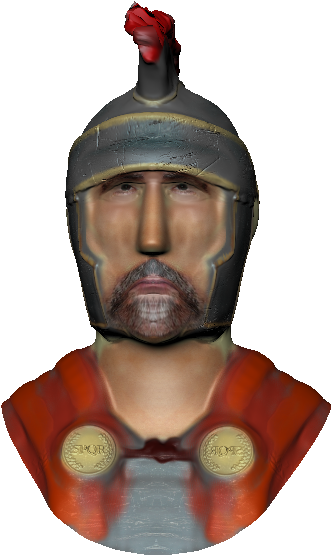 Dgqi4n - Head Of A Roman Soldier (1239x696), Png Download