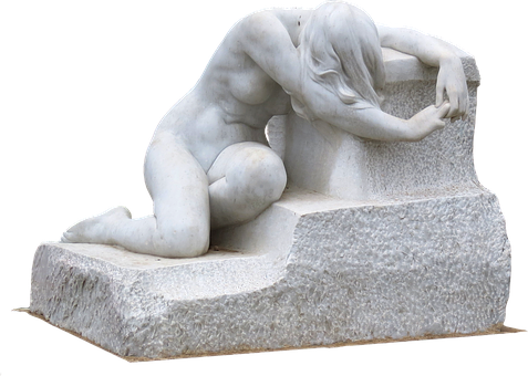 Adult Content Safesearch Statue, Woman, Sculpture, - Sculpture (477x340), Png Download