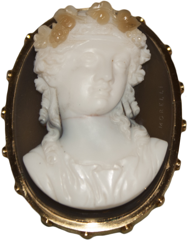 Nicola Morelli Cameo Bacchante (1000x1000), Png Download