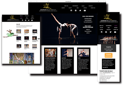 Loudoun Ballet Company Website - Graphic Design (434x299), Png Download