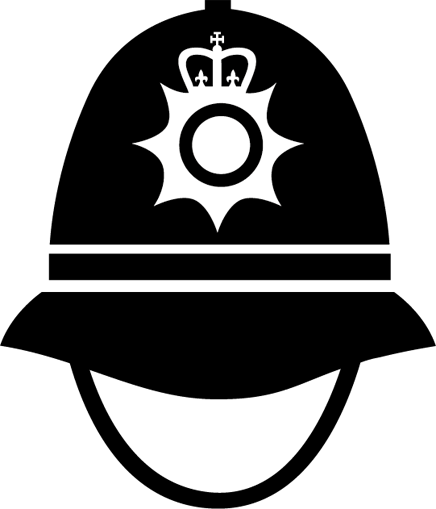 Police Hat Silhouette At Getdrawings - Icon (436x509), Png Download