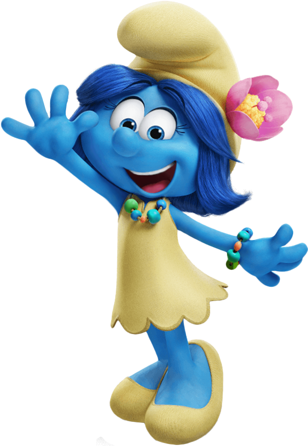 Smurfs The Lost Village Characters (633x882), Png Download