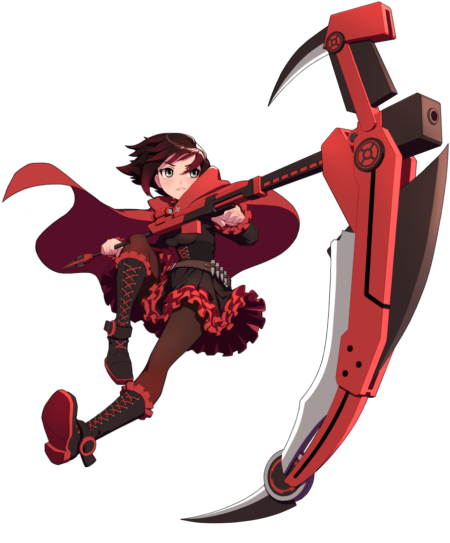 Ruby Rose - Rwby Amity Arena Characters (1103x1200), Png Download