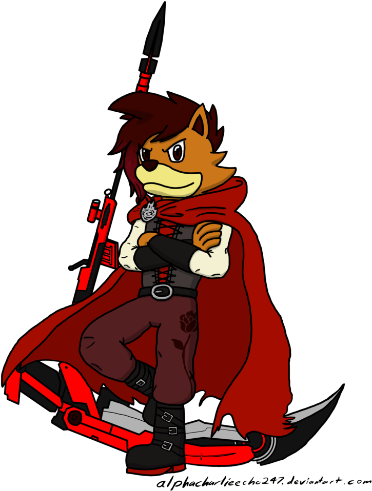 Ben As Ruby Rose By Alphacharlieecho247 - Cartoon (808x988), Png Download