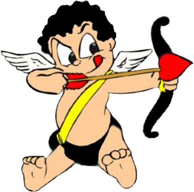 Download Png Image Report - Love Bow And Arrow (400x396), Png Download