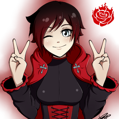 Ruby Rose - Rwby S4 Volume 4 Ruby Rose Red Battle Dress Uniform (400x400), Png Download