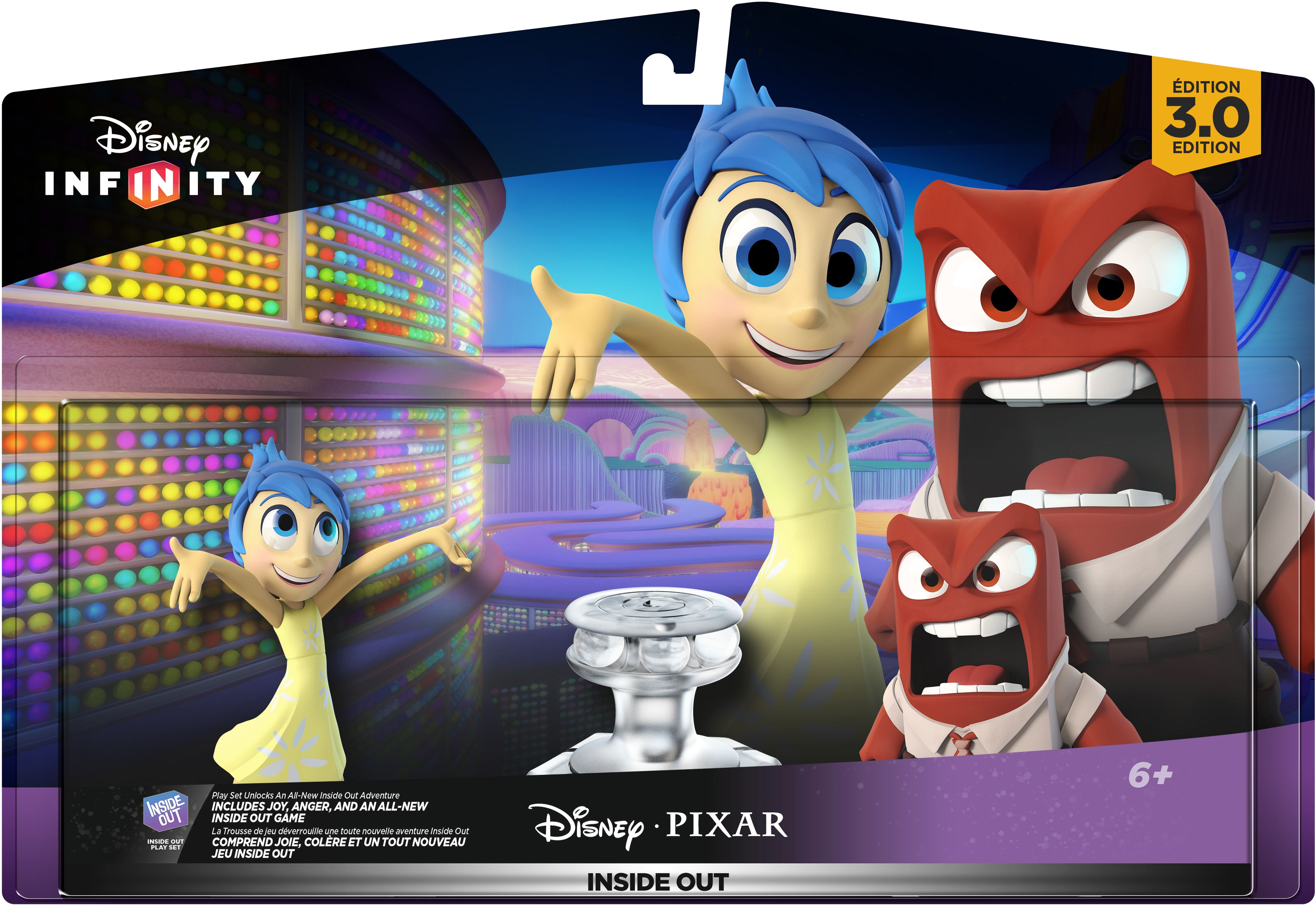 Disney Infinity Joy And Anger - Inside Out Disney Infinity (3936x2729), Png Download