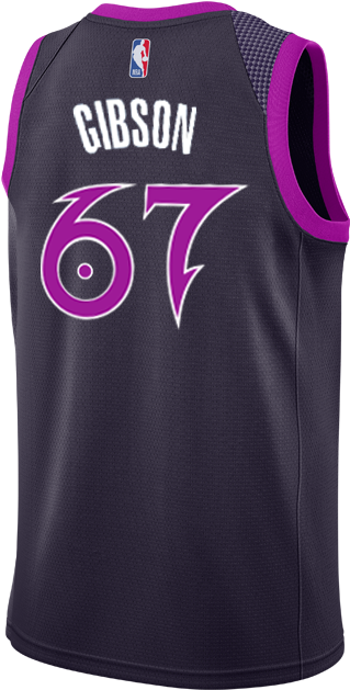 Minnesota Timberwolves City Edition Taj Gibson Swingman - Minnesota Timberwolves (500x667), Png Download