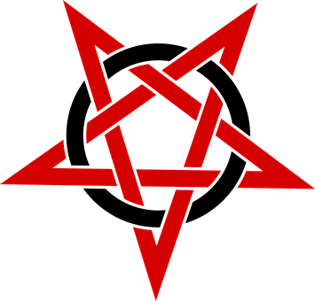 Pentagram Rouge Spot Symbol Pentalpha Pent - Pentagram Png (355x340), Png Download