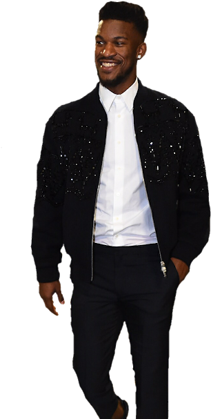 Jimmy Butler Png With His Actual Hair - Shirt (530x631), Png Download