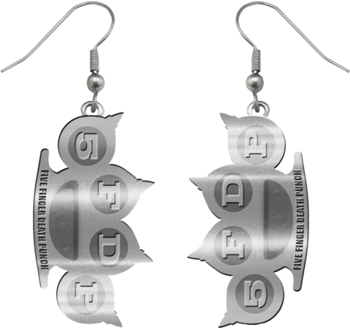 Brass Knuckle Earrings - 5fdp Earring (1000x1000), Png Download