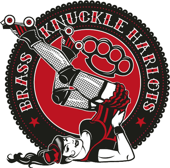 Brass Knuckle Harlots - Roller Derby Logos (551x545), Png Download