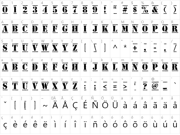 Top Secret Character Map - Flux Architect Font (612x459), Png Download