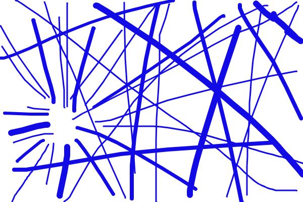 Blue Lines - Circle (600x400), Png Download