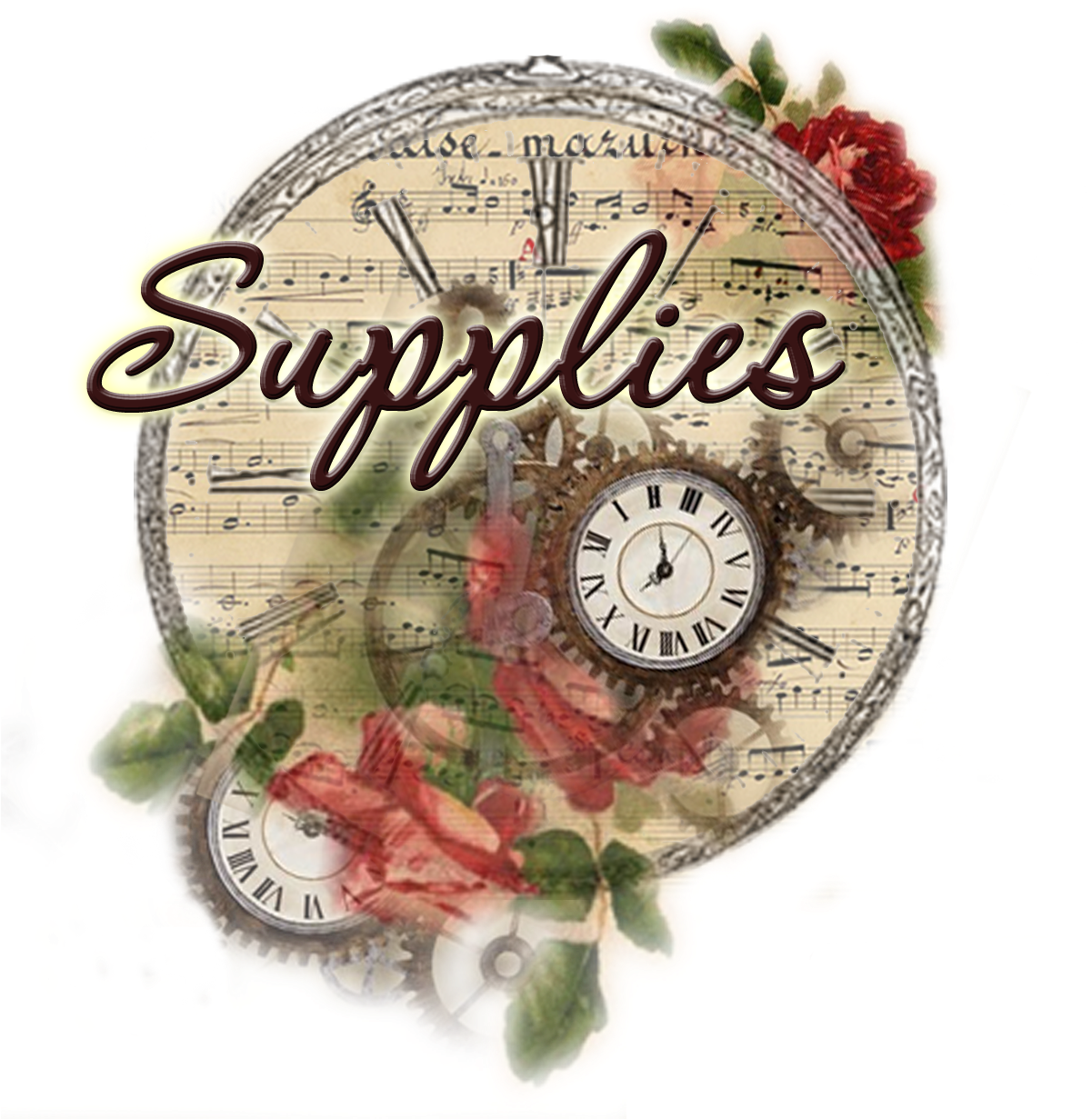Hampton Art Stamps - Industrial Gear Wall Clock, Brown (1200x1332), Png Download