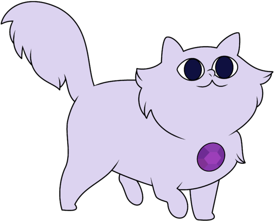 Amethyst Kitty - Su Amethyst Transformations (568x480), Png Download